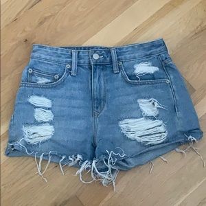 High waisted Lovers + Friends denim shorts size 25